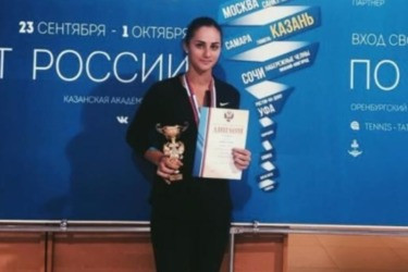 Рязанская теннисистка завоевала медаль на взрослом чемпионате России