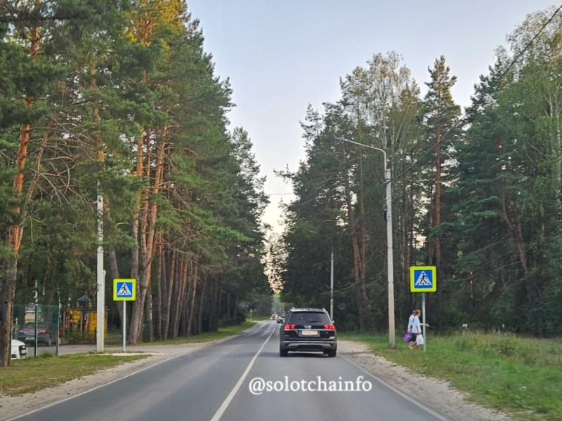 В Солотче появился новый пешеходный переход
