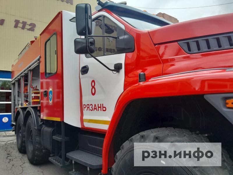 В Рязанской области горела дача
