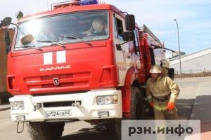 В Рязанской области горели баня и хозпостройка