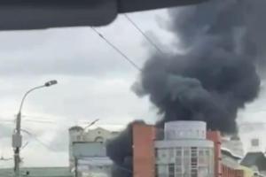 В Рязани случился крупный пожар