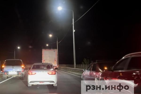 Рязанцы засняли аварию с четырьмя машинами на Солотчинском шоссе
