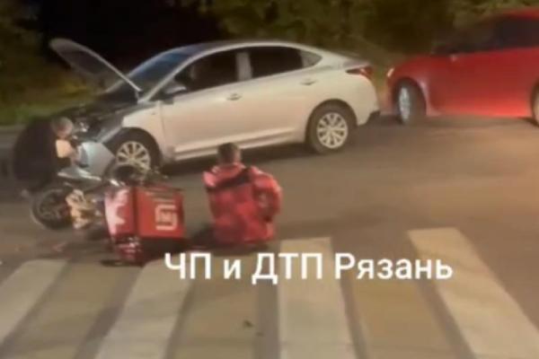 В Рязани сбили курьера
