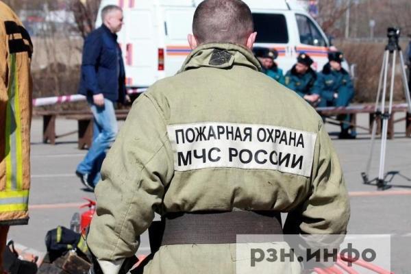 В Рязанской области горел двухэтажный дом