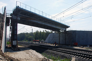Еще кружочек. На путепроводе в Соколовке закончили с канализацией и приступили к круговой развязке